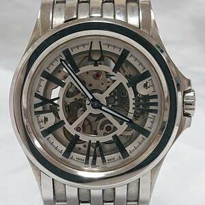 ★【１円スタート！！】ブローバー BULOVA アキュトロン カークウッド スケルトン 63A001 ACCUTRON KIRKWOOD 自動巻き メンズ 腕時計