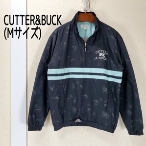 美品◆CUTTER&BUCK カッター&バック ルアープリント 中綿入り スニードジャック スニードジャケット(メンズMサイズ)黒 ブラック