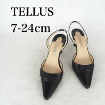 MK3974*TELLUS*テルース*レディースパンプス*7-24cm*黒_画像1