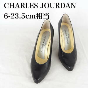 MK4077*CHARLES JOURDAN*シャルルジョルダン*レディースパンプス*6-23.5cm相当*黒