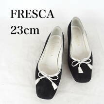 MK4100*FRESCA*フレスカ*レディースバレエシューズ*23cm*黒_画像1