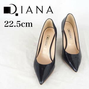 MK4113*DIANA*ダイアナ*レディースパンプス*22.5cm*エナメル黒