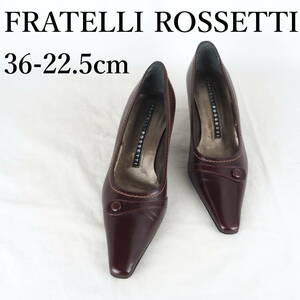 MK4176*FRATELLI ROSSETTI*フラテッリロセッティ*レディースパンプス*36-22.5cm*茶*