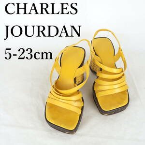 MK4278*CHARLES JOURDAN*シャルルジョルダン*レディースサンダル*5-23cm*山吹色