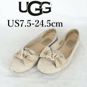 Mk4354*Ugg*ag*Женские плоские туфли*US7.5-24.5cm*серый