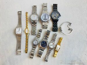 kmi09▼腕時計 10点おまとめ/レディース メンズウォッチ SEIKO.CITIZEN.COGUなど 未稼働 ジャンク時計▼