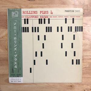 LP ペラジャケ TOP RANK 162g重量盤 SONNY ROLLINS ソニー・ロリンズ/PLUS 4[国内初版盤:希少帯付き:解説はジャケ裏記載:元々の紙スリーヴ]