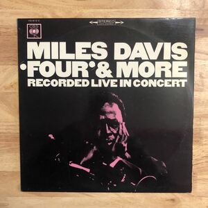 LP ペラジャケ 137gram盤 MILES DAVIS マイルス・デイヴィス/FOUR' & MORE[国内初版盤:'66年PRESS:解説は元々ジャケット裏記載]