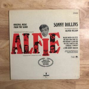 LP 両面VAN GELDER SONNY ROLLINS/ORIGINAL MUSIC FROM THE SCORE ALFIE[USオリジナル:初版橙ラベル:impulse AS-9111:FULL COATING:CS付き]