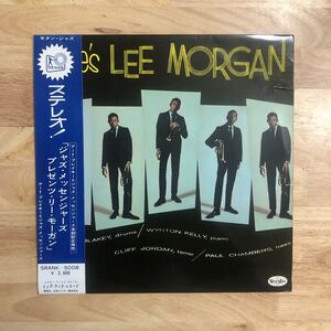 LP ペラジャケ TOP RANK 希少帯付き 161g LEE MORGAN リー・モーガン/HERE'S LEE MORGAN[国内初版盤:初年度'60年PRESS:元々の紙スリーヴ付]