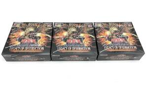 084 遊戯王 デュエルモンスターズ LEGACY OF DESTRUCTION　レガシー オブ デストラクション　３BOX　シュリンク付き　新品未開封　送料無料