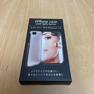 iPhoneケース　ライトミラー付き　iPhone6.7.8