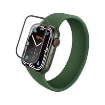 【4枚】エレコム Apple Watch series7 41mm フルカバーガラスフィルム 高透明 ブルーライトカット AW-21BFLGGBR 4549550240499_画像6