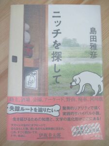 r67☆ 美品 著者直筆 サイン本 ニッチを探して 島田雅彦 新潮社 2013年 平成25年 初版 帯付き 彼岸先生 泉鏡花文学賞 無限カノン 220310