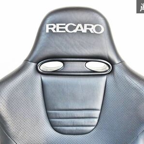 RECARO レカロ SPORT-JC 黒 ブラックレザー 赤ステッチ セミバケット シート セミバケ 電動 リクライニング シートヒーター 本革 即納 棚の画像2