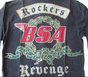 本物 80s ヴィンテージ　LA ROCKA! BSAシャツ ジョンソンズ ラロッカ 666　原宿 A STORE ROBOT　当時物 Sex Pistols Clash Damned