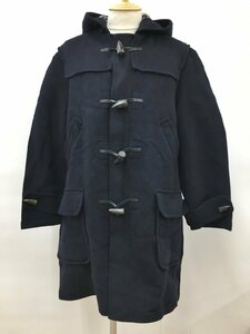 アクアスキュータム Aquascutum ダッフルコート 紺/裏地チェック 長袖 英国製 ジッパー付き 2401WT090