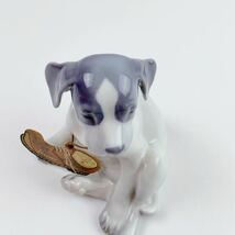 ☆ 美品 ロイヤルコペンハーゲン ROYAL COPEENHAGEN TERRIER テリア 犬 ドッグ フィギュリン 陶器 インテリア コレクション 1996 ☆_画像6