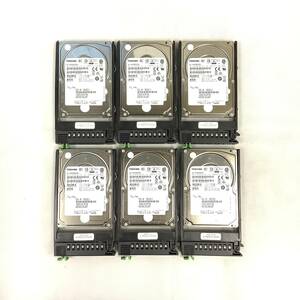 S6011766 TOSHIBA 600GB SAS 10K 2.5インチ HDD 6点【中古動作品】