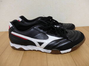 F5-5.12） MIZUNO / ミズノ　モレリア IN　ブラック×ホワイト　フットサルシューズ　26cm　12kf-95001