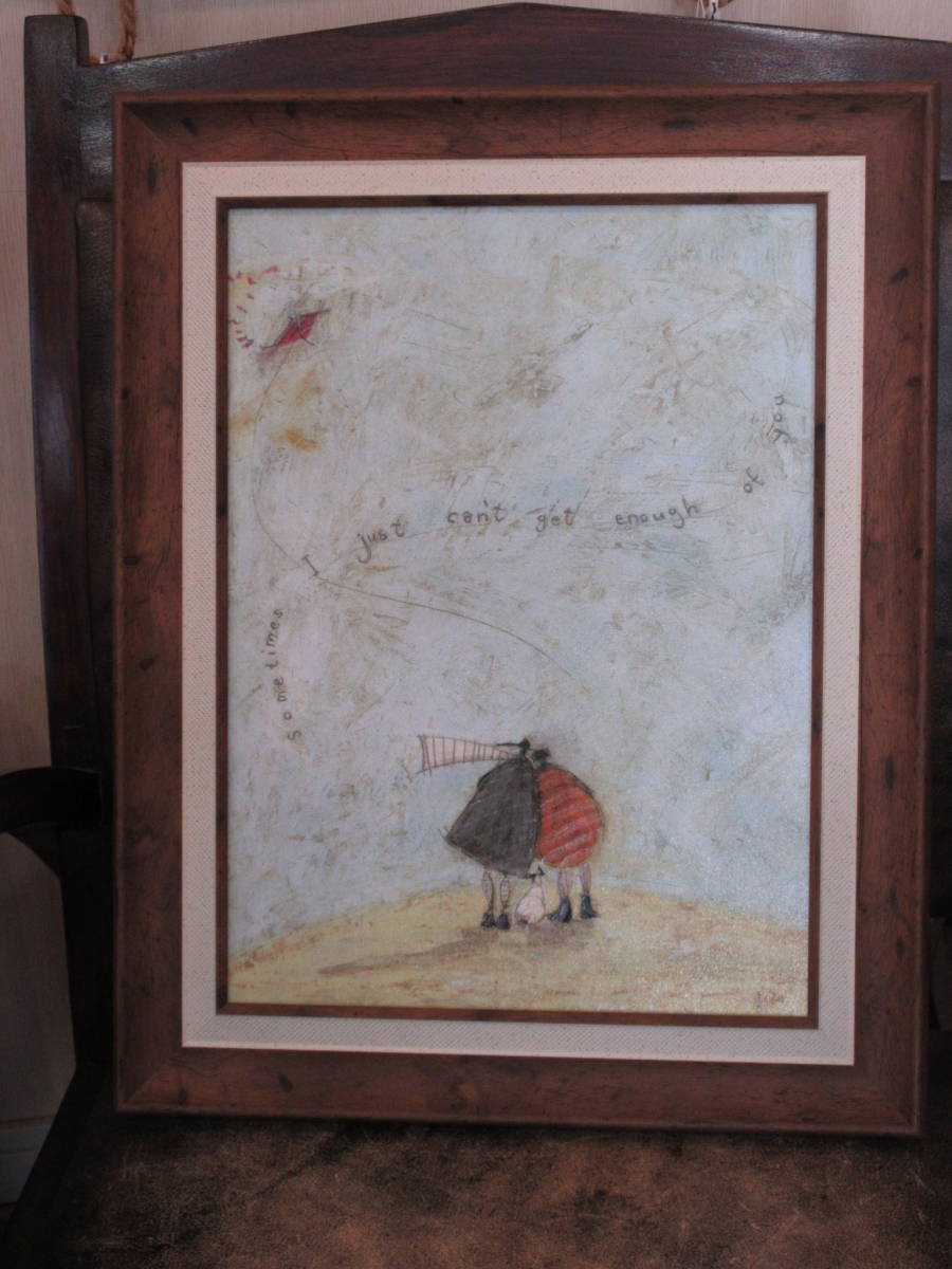 Healing painting ● Sam Toft Art Frame Get of You ● [Animals & Healing Art] Resin Frame, furniture, interior, Interior accessories, others