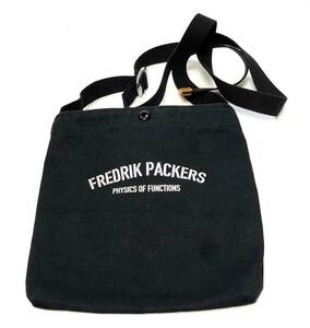 FREDRIK PACKERS フレドリックパッカーズ キャンバス ショルダーバッグ 2401122 ブラック　黒