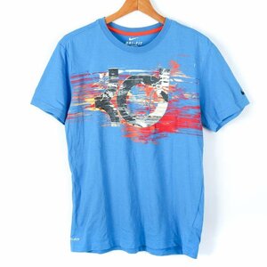 ナイキ 半袖Tシャツ グラフィックT ドライフィット スポーツウエア メンズ Mサイズ ブルー NIKE