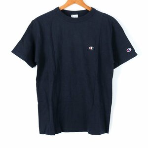 チャンピオン 半袖Tシャツ ワンポイントロゴ スポーツウエア メンズ Mサイズ ネイビー Champion