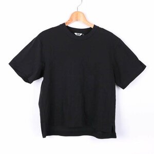 ユニクロ 半袖Tシャツ ユニクロユー エアリズム レディース Sサイズ ブラック UNIQLO