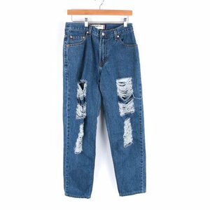 リーバイス デニムパンツ ジーンズ コンフォートフィット 560 コットン100％ ボトムス レディース W30 L34サイズ ブルー Levi's