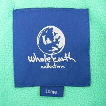 ホールアースコレクション フリースジャケット 長袖 スポーツウエア アウター レディース Lサイズ グリーン Whole Earth Collection_画像3