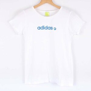 アディダス 半袖Tシャツ ロゴT スポーツウエア ネオレーベル レディース Mサイズ ホワイト adidas