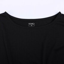 イグニオ Tシャツ 半袖 ストレッチ スポーツウエア トップス レディース Sサイズ ブラック IGNIO_画像4