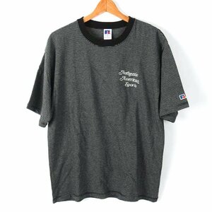 ラッセルアスレティック Tシャツ 半袖 コットン100% スポーツウエア トップス 黒 メンズ Lサイズ ブラック RUSSELL ATHLETIC