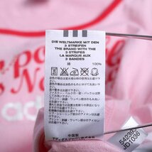 アディダス Tシャツ 半袖 コットン100% スポーツウエア トップス レディース Mサイズ ピンク adidas_画像7