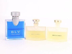 ブルガリ ミニ香水 ブループールオム他 3点セット まとめて フレグランス メンズ レディース BVLGARI