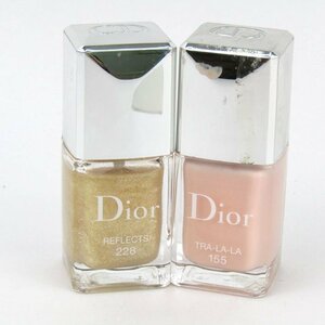  Dior nails enamel veruni228/155 remainder half amount and more 2 point set together cosme a little defect have lady's 10ml size Dior