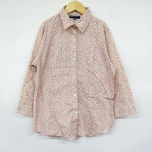 ラルフローレン 長袖シャツ ブラウス 花柄 キッズ 女の子用 160サイズ ピンク×ホワイト RALPH LAUREN