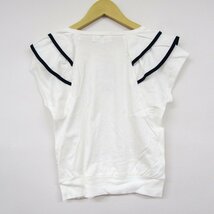 組曲 半袖Tシャツ フリル リボン キッズ 女の子用 TMサイズ ホワイト KUMIKYOKU_画像2