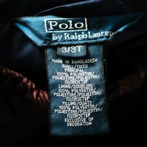 ポロ・ラルフローレン キルティングジャケット ジャンパー アウター キッズ 男の子用 3/3Tサイズ ブラック POLO RALPH LAUREN_画像3