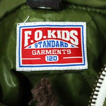 エフオーキッズ ミリタリーコート ファー付き ジャンパー アウター キッズ 男の子用 120サイズ カーキ F.O.KIDS_画像3