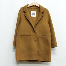 ザラ チェスターコート ロングコート アウター キッズ 女の子用 122cmサイズ ブラウン ZARA_画像1