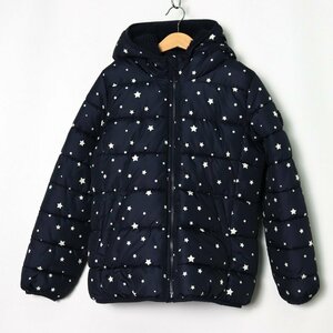  Gap nylon jacket with cotton jumper reverse side boa outer Kids for girl XL size navy GAP