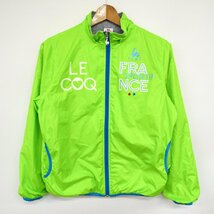 ルコックスポルティフ ナイロンジャケット ジップアップ アウター キッズ 女の子用 160サイズ グリーン le coq sportif_画像1