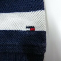 トミーヒルフィガー 半袖ポロシャツ ボーダー柄 キッズ 男の子用 M(8-10)サイズ ネイビー TOMMY HILFIGER_画像6