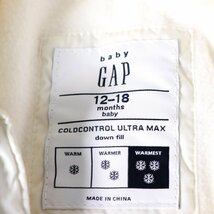 ギャップ ツナギ ジャンプスーツ ロンパース アウター ダウン ベビー 女の子用 80サイズ ホワイト GAP_画像3