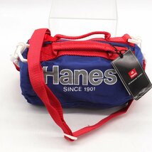 ヘインズ 未使用 ショルダーバッグ ハンドバッグ 2way ブランド 鞄 カバン メンズ ブルー Hanes_画像1