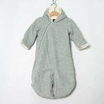 ギャップ ツナギ ジャンプスーツ ロンパース アウター 裏ボア ベビー 女の子用 60サイズ グレー GAP_画像1