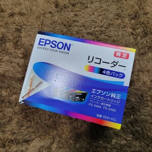 【新品、未使用】 EPSON エプソン 純正インクカートリッジ リコーダー RDH-4CL