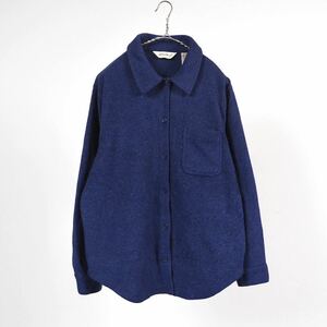 90s Eddie Bauer フリースシャツ M 長袖シャツ ビンテージ レディース古着